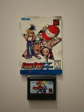 Fatal Fury First Contact NeoGeo Pocket Color Cartridge and Manual